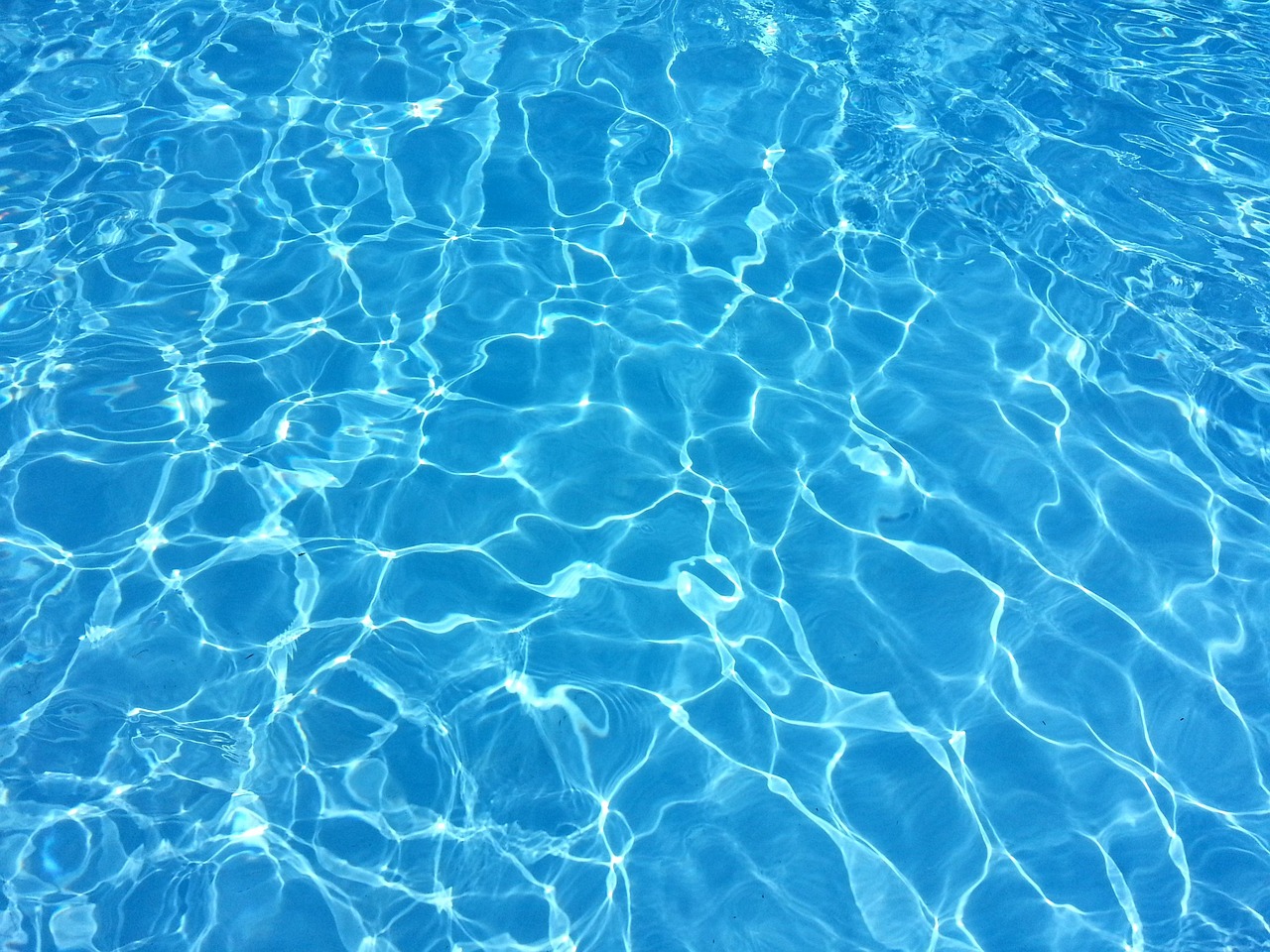 Sparkling blue water